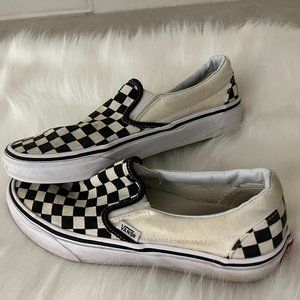 Vans Black and White Checkered Sneakers
